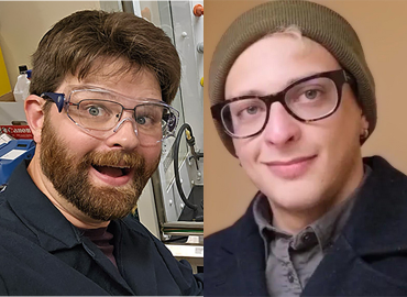 Side by side head shots of Charlie Kivi and Giuseppe Bellissimo