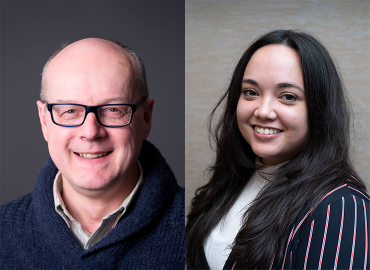 Side by side headshots of Gilbert Walker and Samantha McWhirter