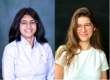 Side by side headshots of students Karolina Rabeda and Samihat Rahman.